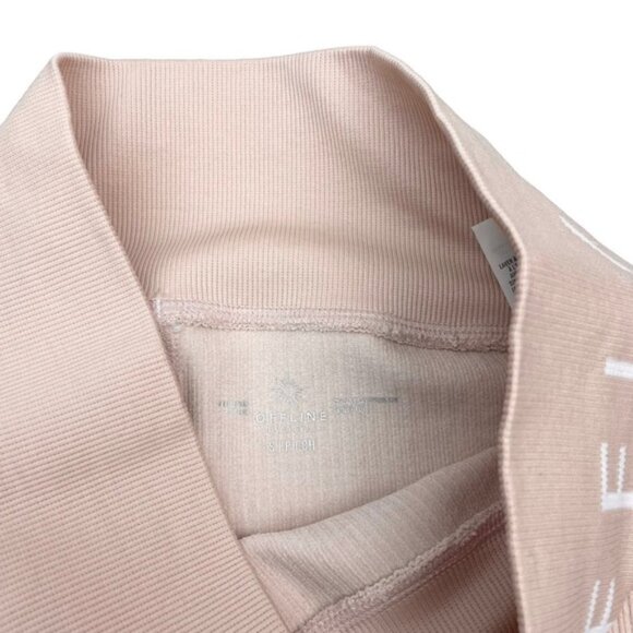 AERIE Offline High Rise 7/8 Legging Sz Small Pink - Picture 3 of 4